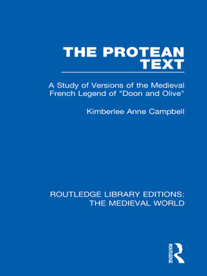 cover image of The Protean Text